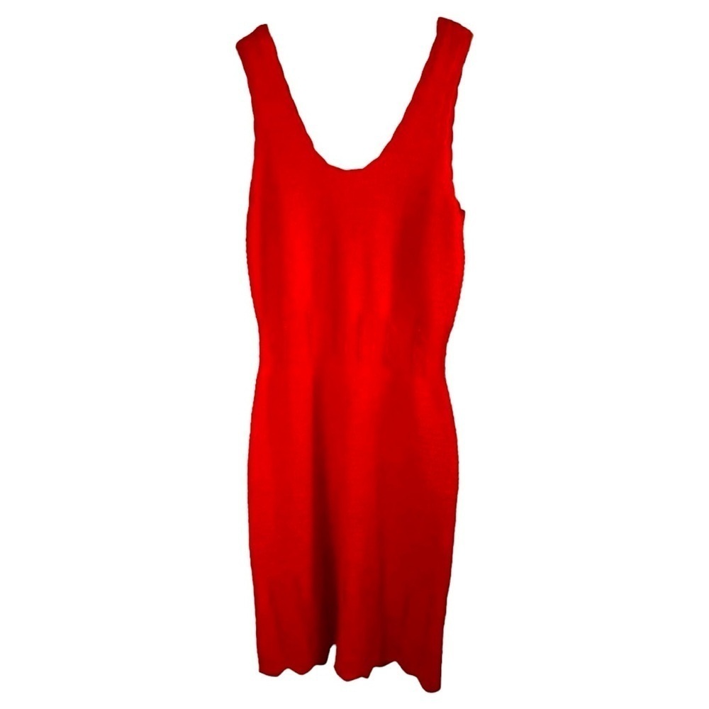 Haute Hippie Size Large Crochet Cotton Dress Orange Tropical Coastal Party